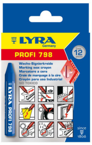 LYRA 12PC CHALK 95X12 798           BLUE