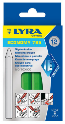 LYRA 12PC MARK CHALK 795           GREEN