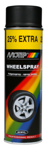 Spray para jantes Motip Preto 500ml