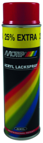 Motip Lacquer spray 500ml Flame red