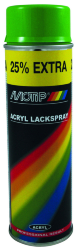 Motip Lacquer spray 500ml Yellow green