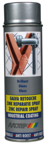 Motip Zinc repair spray Silver 500ml