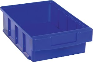 Boîte pour étagère VKB L300xl186xH83 mm bleu polypropylène LA-KA-PE