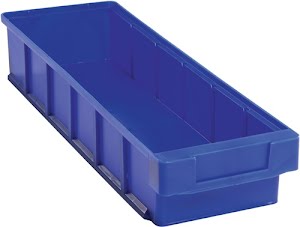 Shelf container VKB L500xW152xH83mm blue polypropylene LA-KA-PE