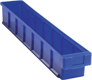 Boîte pour étagère VKB L600xl93xH83 mm bleu polypropylène LA-KA-PE