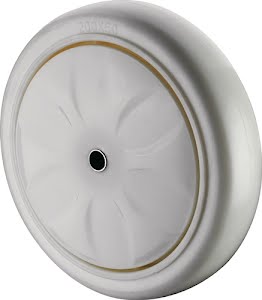 Roue de rechange D. de la roue 125 mm cap. charge 450 kg plastique blanche D. BS ROLLEN