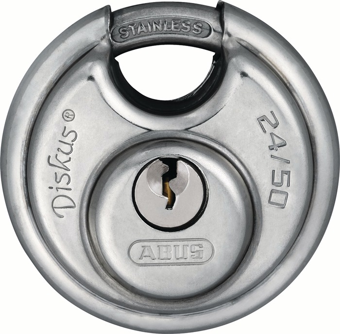 Cylinder padlock 24IB/50 lock body width 51mm VA different keyed ABUS