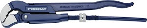 Pipe wrench, Swedish style overall L 420 mm clamping W 0-62 mm for pipe 1 1/2 in