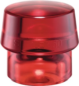 Kunststofhamerkop SIMPLEX hoofd-d. 30 mm plastic rood hard HALDER