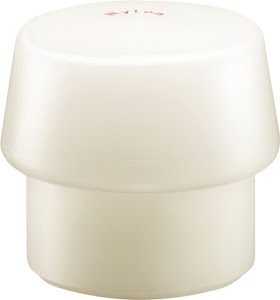 Kunststofhamerkop SIMPLEX hoofd-d. 60 mm nylon wit hard HALDER