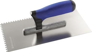 Promat Smoothing trowel length 280 mm width 130 mm toothing 6x6 stainless steel thickne