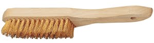 Brosse métallique longueur 295 mm 0,3 mm laiton 5 rangées PROMAT