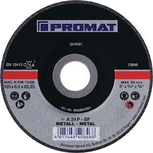 Roughening disc dm180xT8mm offset steel bore 22.23 mm PROMAT