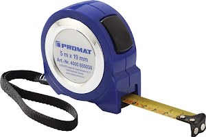 Pocket retracting tape measure length 5 m width 19 cm mm/cm EG II ABS self-locki