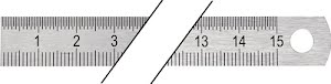 Steel rule length 150 mm steel, ductile graduation B = mm/1/2 mm PROMAT