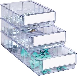 Promat Shelf container L300xW183xH81mm transparent SAN