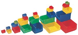 Promat Semi-open storage bins L85/65xW100xH50mm blueE