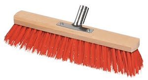 Broom Elaston length 600 mm with metal handle holder, flat wood SOREX