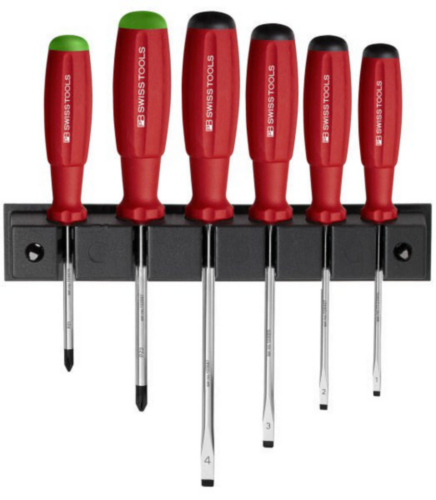 PB Swiss SwissGrip Slotted/Crosshead Screwdriver Set 8245 SL/PZ, 6-piece me