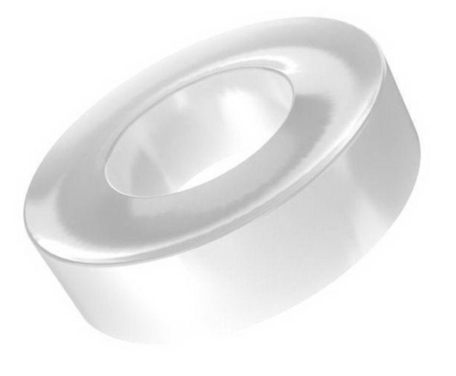 Dubo Anel de retenção para parafusos sextavado interior Plástico Poliamida (nylon) 6 Branco