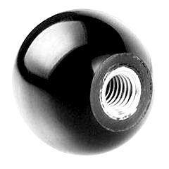 Ball knob with metal thread insert DIN ≈319 E Plastic Fenolformaldehyde (bakelite) FS31