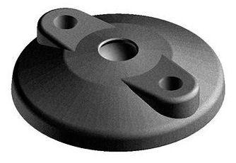 FATH Foot plate with anti-slip plate and fixing holes, ball joint ø 15 mm Műanyag Poliamid (nejlon) Black 100MM