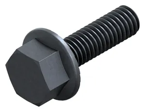 Hexagon flange bolt with toothed flange DIN ≈6921 Steel Plain 90