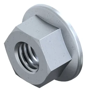 Self-locking hexagon nut with ribbed flange Steel Zinc flake Cr<sup>6+</sup>free - ISO 10683 flZnnc 10