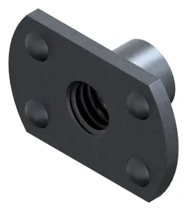 Projection weld nut with flange Steel Plain