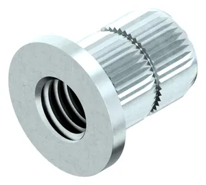 Knock-in insert with collar type TS Steel Zinc plated