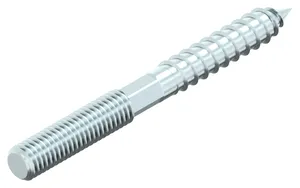 Dowel screw with hexagonal shank and hexalobular socket Steel Zinc plated