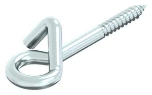 Safety swing hook with wood screw thread Steel Zinc plated