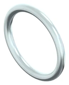 Welded ring for safety swing hooks Steel Zinc plated