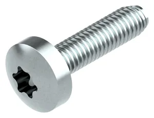 Thread rolling raised cheese head screw hexalobular Steel Zinc plated