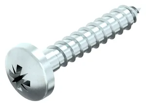 Cross recessed raised cheese head screw for chipboard Steel Zinc plated