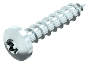 Hexalobular socket raised cheese head screw for chipboard Steel Zinc plated