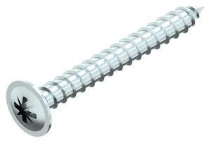 Cross recessed screw for back panels Steel Zinc plated