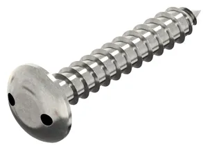 SECURITY Button head tapping screw with 2 holes Stainless steel A2