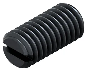 Slotted spring plunger with ball Free-cutting steel