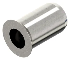 Blind rivet nut, countersunk, open, with smooth shank Stainless steel A4