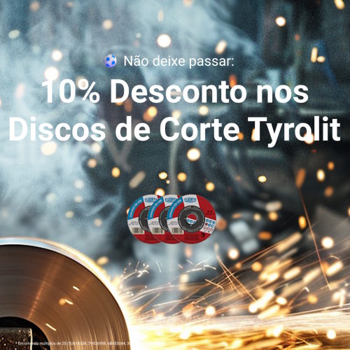 Disco de corte Tyrolit BASIC dm 115x1 mm furo reto em aço inoxidável 22,23 mm