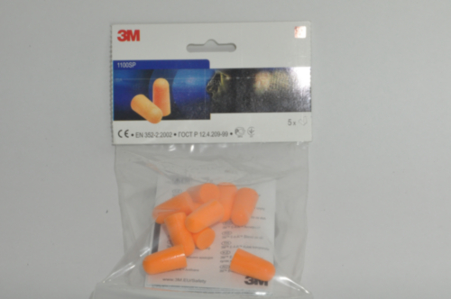 3M Earplugs 1100SP 1100SP Orange 1100SP FOAM 1 pair