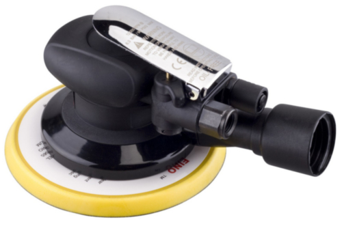 Red Rooster Palm Orbital Sander cu conexiune pentru DE Pad de 150 mm 1/4” PT Intrări de aer 5 mm Cursă 2,5m/s²