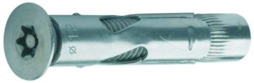 SECURITY T-ster/pin hulsanker met verzonken kop Roestvaststaal (RVS) A2