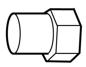 SECURITY Inserto hexagonal Acero inoxidable (Inox) A1