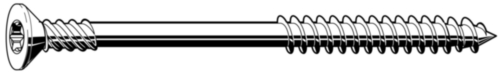 Countersunk head screw with cutting point Aço inoxidável (Inox) A2