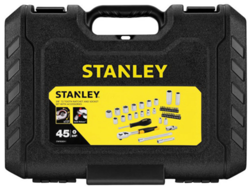 Stanley Socket wrench set 3/8" 45 pieces