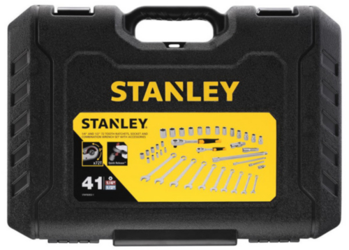 Stanley Socket wrench set 1/4" + 1/2" 41 pieces