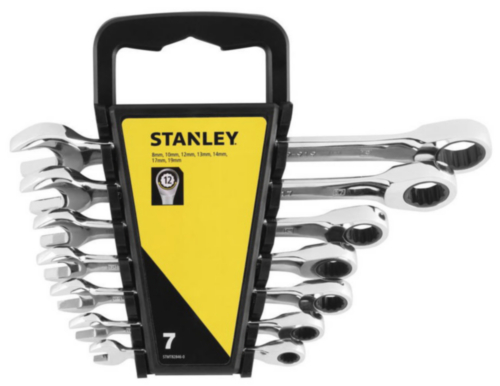 Stanley Juego de llaves combinadas con carraca STMT82846-0