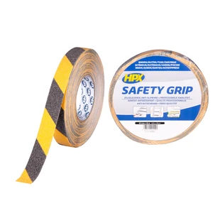 HPX Anti-slip tape geel/zwart 25mm x 18m SY2518